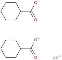 Zinc Cyclohexanecarboxylate molecular structure
