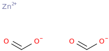 Zinc diformate molecular structure