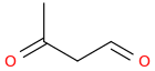 acetoacetaldehyde molecular structure
