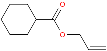 allyl cyclohexanecarboxylate molecular structure