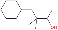 alpha,beta,beta-trimethylcyclohexanepropanol molecular structure