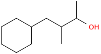 alpha,beta-dimethylcyclohexanepropanol molecular structure