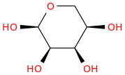 alpha-Ribopyranose (9CI) molecular structure
