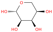 beta-Ribopyranose (9CI) molecular structure