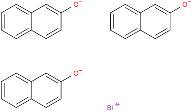 bismuth beta-naphtholate molecular structure