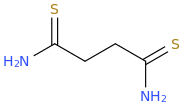 butanedithioamide molecular structure