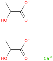 calcium lactate molecular structure