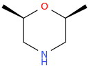cis-2,6-dimethylmorpholine molecular structure