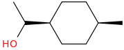 cis-alpha,4-dimethylcyclohexanemethanol molecular structure