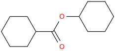 cyclohexyl cyclohexanecarboxylate molecular structure