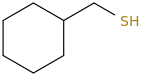 cyclohexylmethanethiol molecular structure