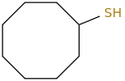 cyclooctanethiol molecular structure