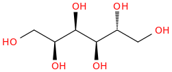 d-sorbitol molecular structure