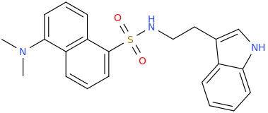 dansyltryptamine molecular structure