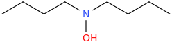 dibutylhydroxylamine molecular structure