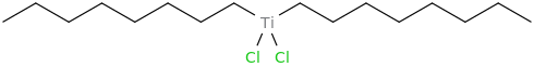 dichlorodioctyltitanium molecular structure