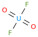 difluorodioxouranium molecular structure