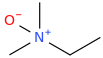 dimethylethylamine-N-oxide molecular structure