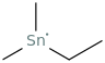 dimethylethyltin molecular structure