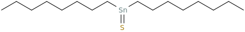 dioctylthioxostannane molecular structure