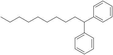 diphenyldecane molecular structure