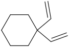 divinylcyclohexane molecular structure