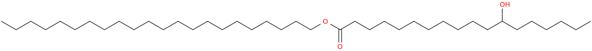 docosyl 12-hydroxyoctadecanoate molecular structure