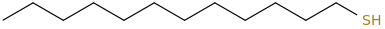 dodecanethiol molecular structure