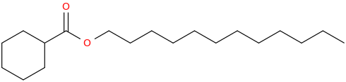 dodecyl cyclohexanecarboxylate molecular structure