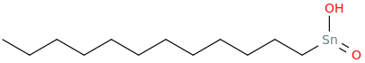 dodecylhydroxyoxostannane molecular structure