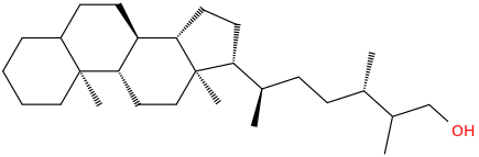 ergostanol molecular structure