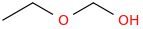 ethoxymethanol molecular structure