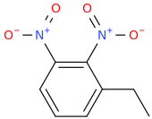 ethyldinitrobenzene molecular structure