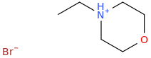 ethylmorpholinium bromide molecular structure
