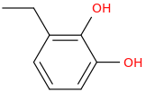 ethylpyrocatechol molecular structure
