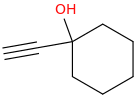 ethynylcyclohexan-1-ol molecular structure