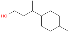 gamma,4-dimethylcyclohexanepropanol molecular structure