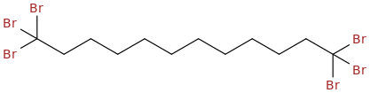 hexabromododecane molecular structure