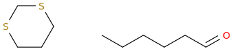hexanal-1,3-dithiane molecular structure