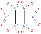 hexanitroethane molecular structure
