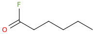 hexanoyl fluoride molecular structure