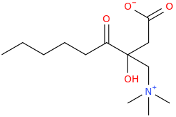 hexanoylcarnitine molecular structure