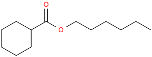 hexyl cyclohexanecarboxylate molecular structure
