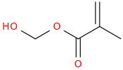 hydroxymethylmethacrylate molecular structure