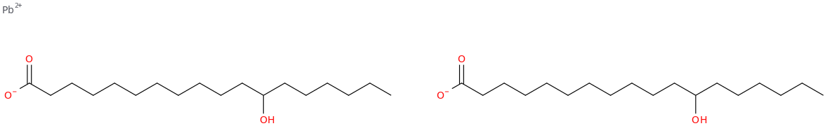 lead bis(12-hydroxystearate) molecular structure