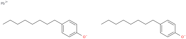 lead bis(p-octylphenolate) molecular structure