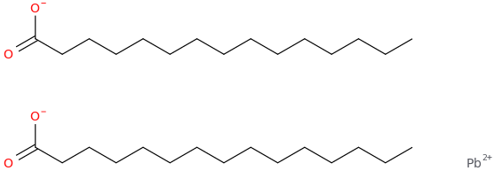 lead pentadecanoate molecular structure
