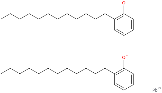 lead(2+) dodecylphenolate molecular structure
