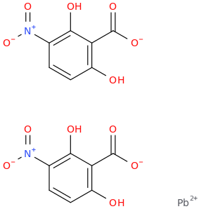 lead(2+) nitroresorcinolate molecular structure