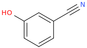 m-hydroxybenzonitrile molecular structure